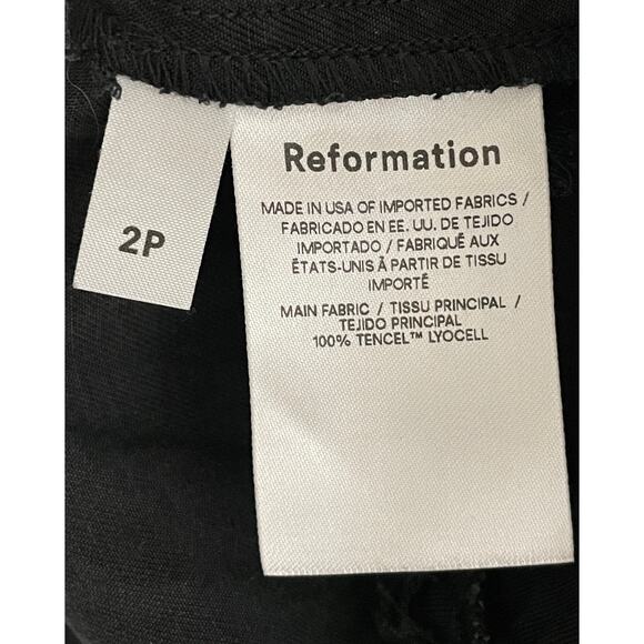 Reformation Avalon Ankle Tie Paperboy High Waisted Trouser Pants 2P *No Belt - Picture 13 of 14